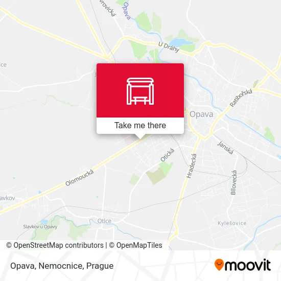 Карта Opava, Nemocnice