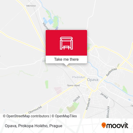 Opava, Prokopa Holého map