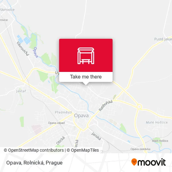 Карта Opava, Rolnická