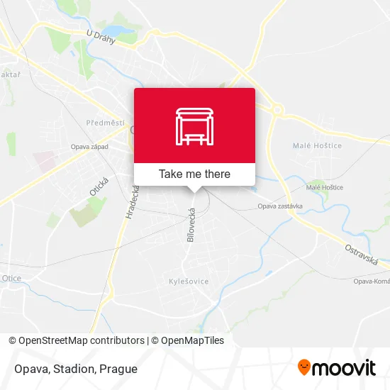 Карта Opava, Stadion