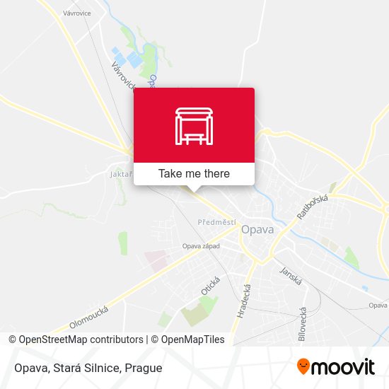 Карта Opava, Stará Silnice