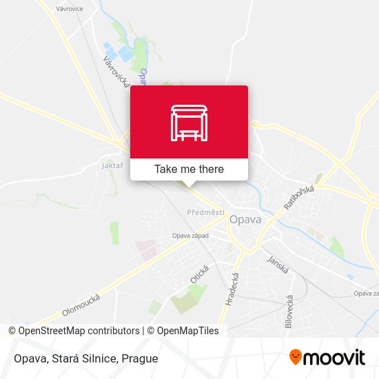Opava, Stará Silnice map