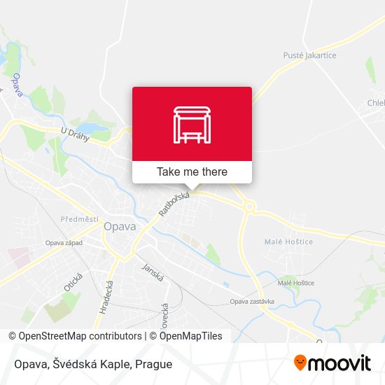 Opava, Švédská Kaple map