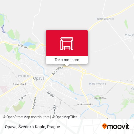 Opava, Švédská Kaple map