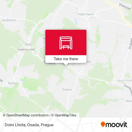 Карта Dolní Lhota, Osada