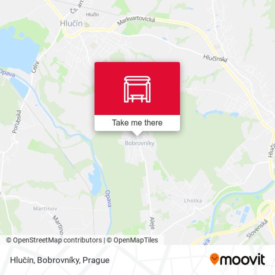 Hlučín, Bobrovníky map