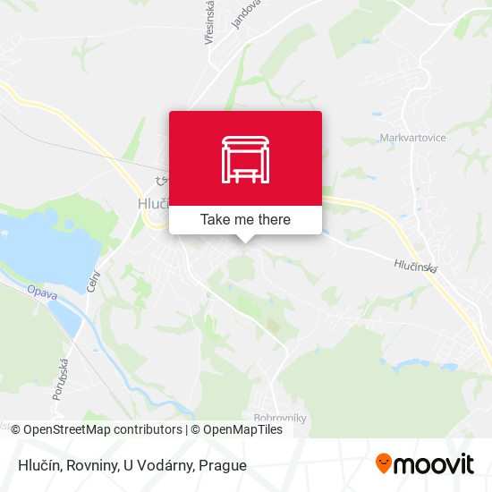 Hlučín, Rovniny, U Vodárny map