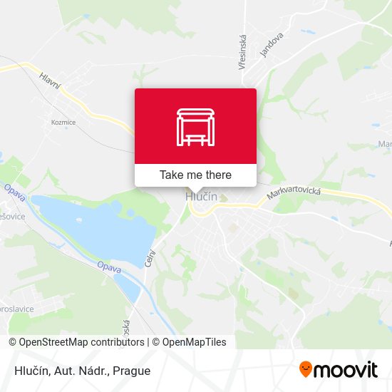 Hlučín, Aut. Nádr. map