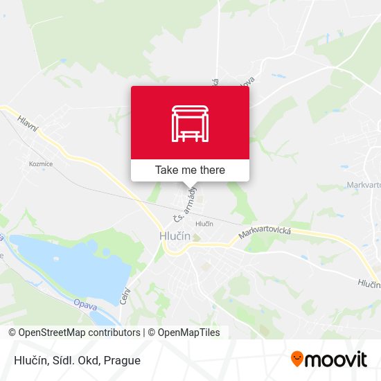 Hlučín, Sídl. Okd map