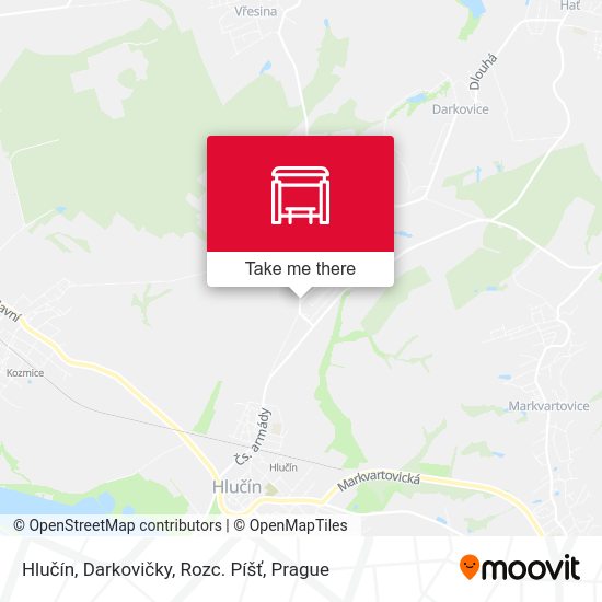 Hlučín, Darkovičky, Rozc. Píšť map