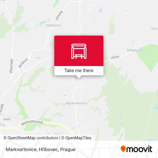 Markvartovice, Hříbovec map