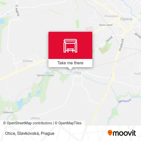 Карта Otice, Slavkovská
