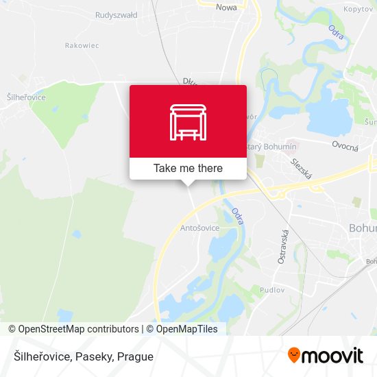 Šilheřovice, Paseky map