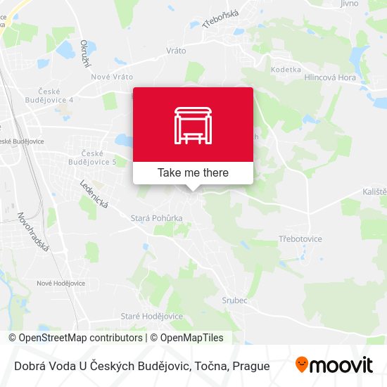 Dobrá Voda U Českých Budějovic, Točna map