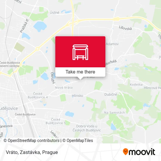 Карта Vráto, Zastávka
