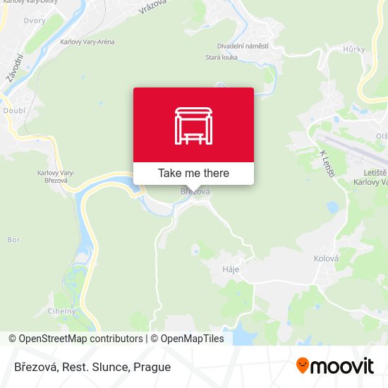 Březová, Rest. Slunce map