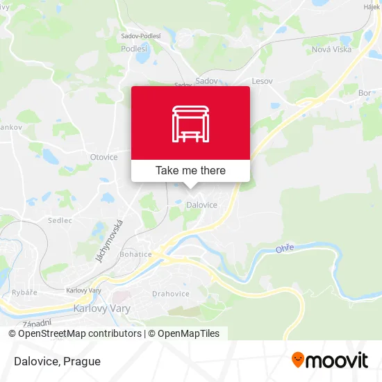 Карта Dalovice