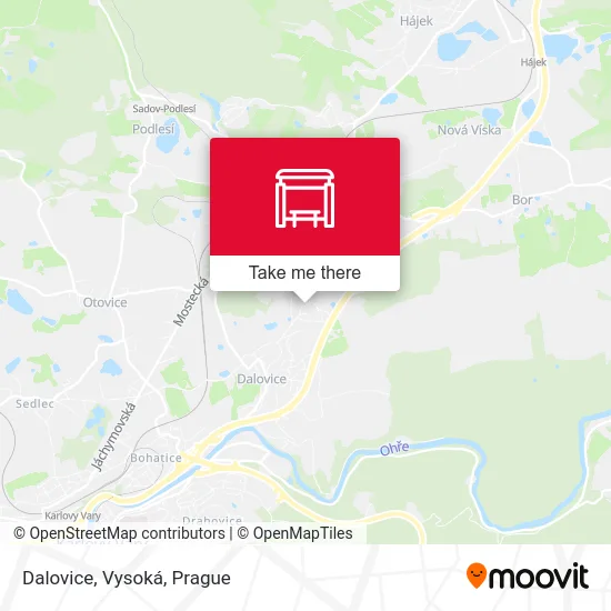 Карта Dalovice, Vysoká