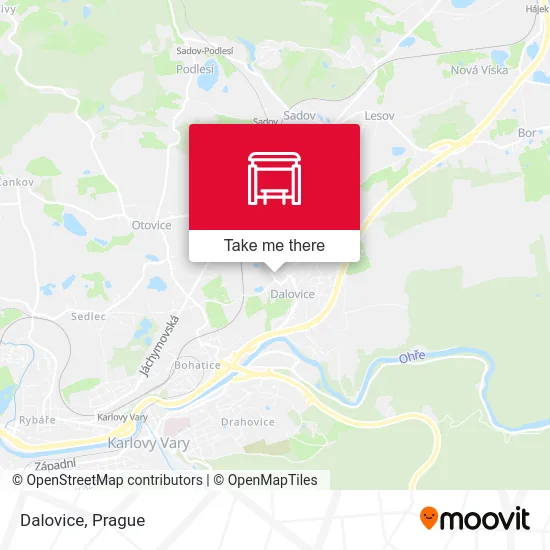 Карта Dalovice