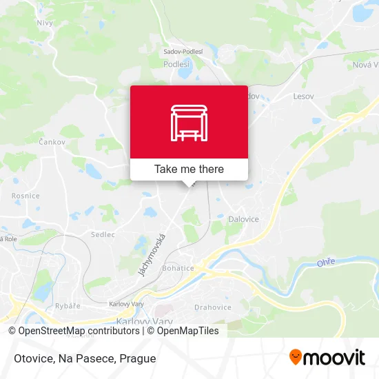 Карта Otovice, Na Pasece