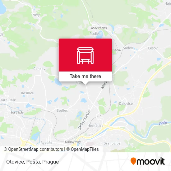 Карта Otovice, Pošta