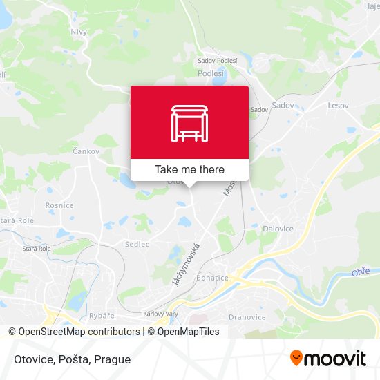 Карта Otovice, Pošta