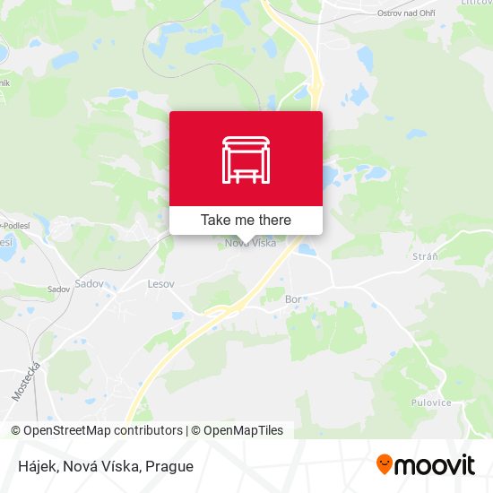 Hájek, Nová Víska map