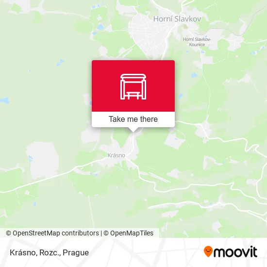 Карта Krásno, Rozc.