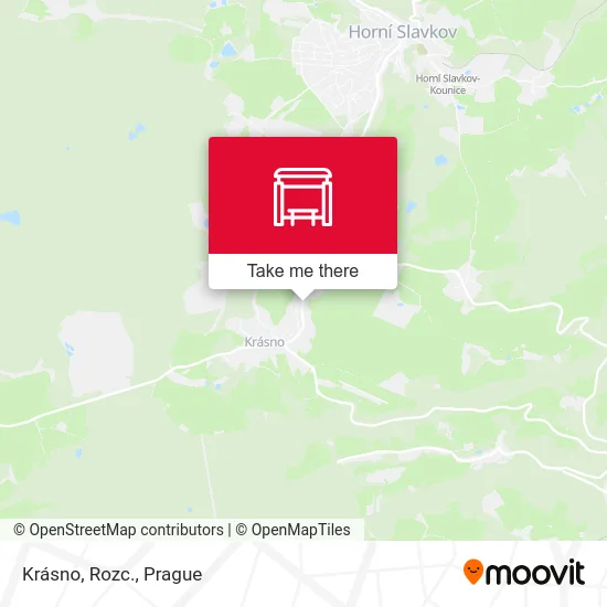 Карта Krásno, Rozc.