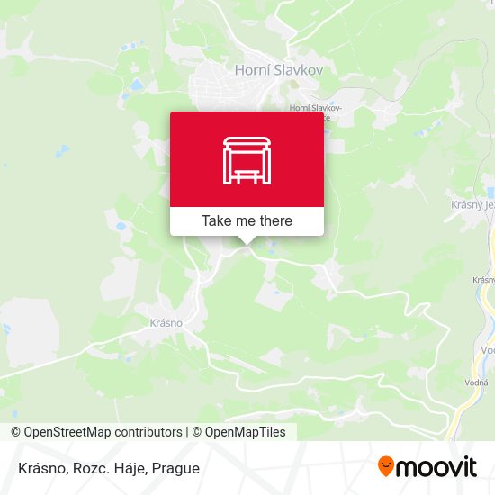 Krásno, Rozc. Háje map