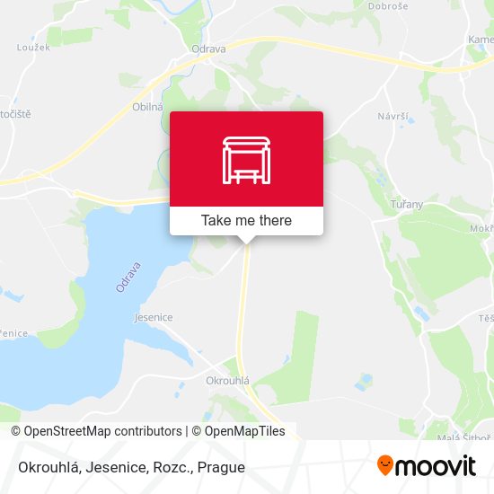 Okrouhlá, Jesenice, Rozc. map