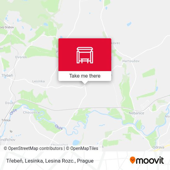 Třebeň, Lesinka, Lesina Rozc. map