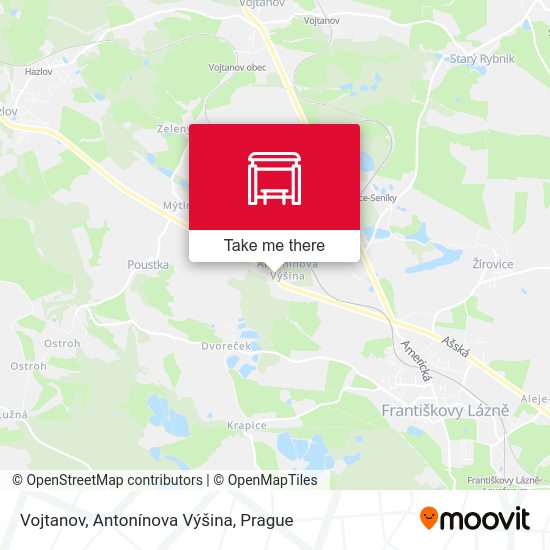 Vojtanov, Antonínova Výšina map