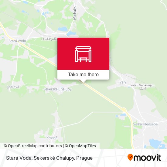 Stará Voda, Sekerské Chalupy map