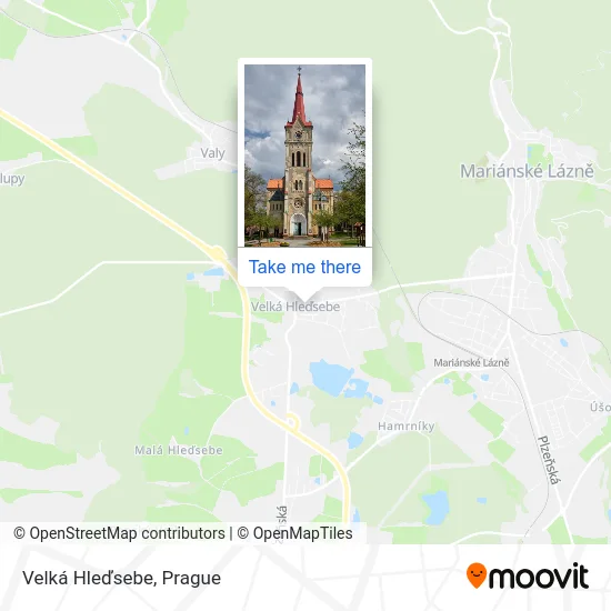 Карта Velká Hleďsebe