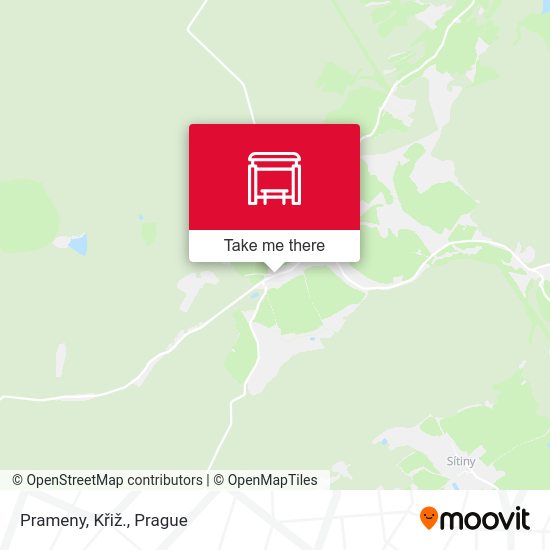 Prameny, Křiž. map