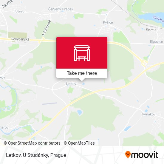 Letkov, U Studánky map