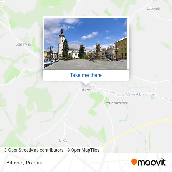 Карта Bílovec