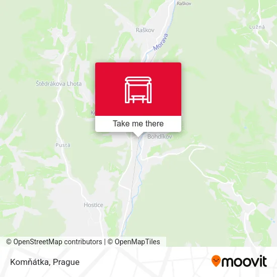 Карта Komňátka