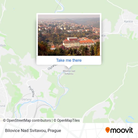 Bílovice Nad Svitavou map