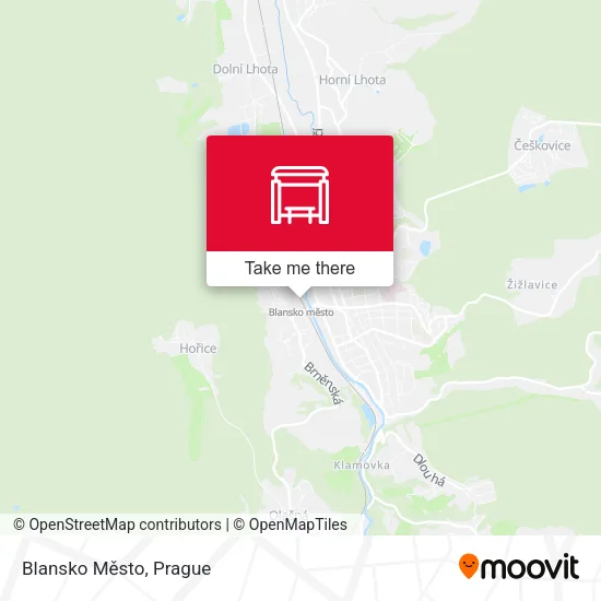 Карта Blansko Město
