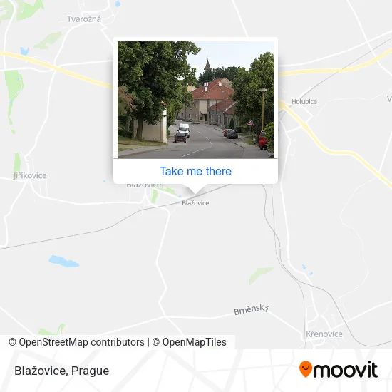 Карта Blažovice