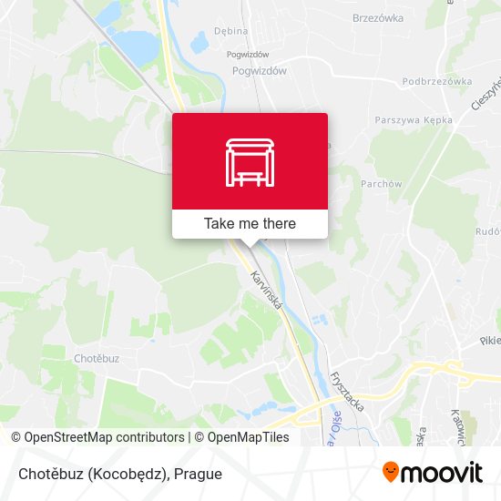 Chotěbuz (Kocobędz) map