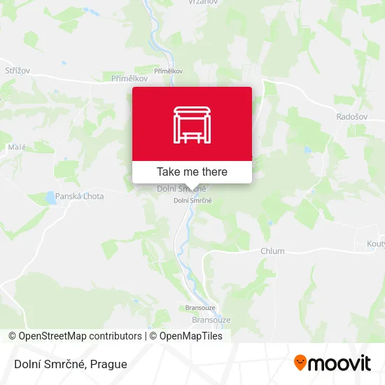 Карта Dolní Smrčné