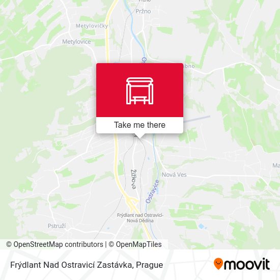 Frýdlant Nad Ostravicí Zastávka map