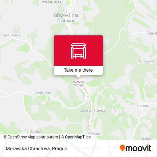 Moravská Chrastová map
