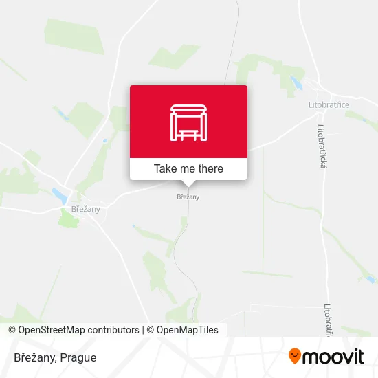 Карта Břežany