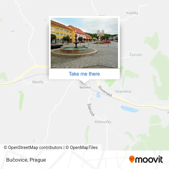 Карта Bučovice