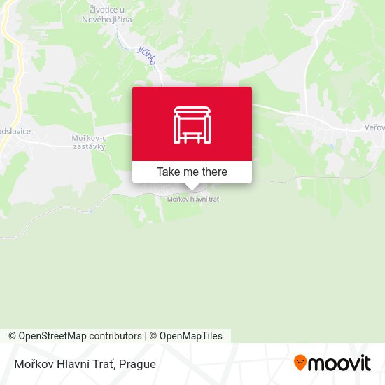 Mořkov Hlavní Trať map