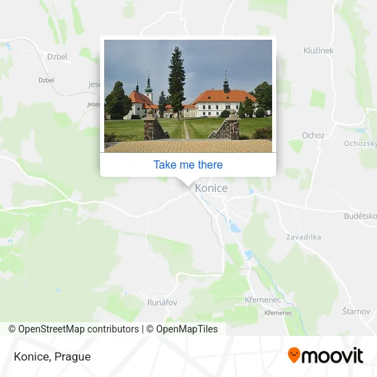 Карта Konice